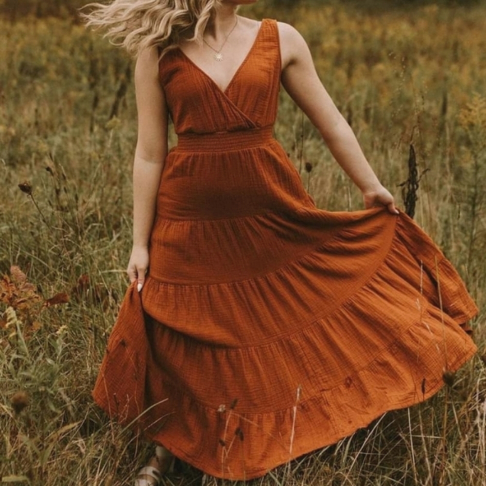 Universal Thread Rust Maxi Dress